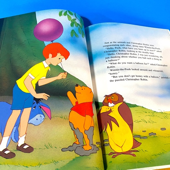 WALT DISNEY WINNIE THE POOH VINTAGE 1986 CLASSIC SERIES HARDCOVER BOOK LIKE NEW - Picture 5 of 11